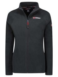 Geographical Norway Kurtka polarowa "Tug" w kolorze czarnym rozmiar: S. Czarne kurtki damskie Geographical Norway, s, bez wzorów, z polaru, bez kaptura. Za 83.42 zł.