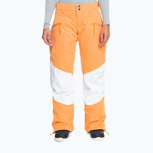 Spodnie snowboardowe damskie ROXY Chloe Kim Woodrose. Brązowe spodnie sportowe damskie Roxy, na zimę, bez wzorów, narciarskie. Za 579.99 zł.