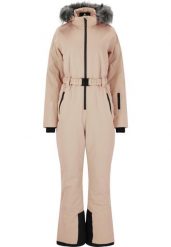 Damski kombinezon narciarski Whistler Courtney. Brązowe kombinezony damskie WHISTLER, bez wzorów, z materiału, eleganckie, bez kołnierzyka, bez ramiączek. Za 653.00 zł.
