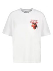 Sublevel Koszulka w kolorze białym rozmiar: XL. Białe bluzki damskie Sublevel, xl, bez wzorów, z bawełny, bez kołnierzyka, bez ramiączek. Za 39.99 zł.