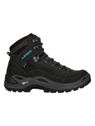 LOWA Skórzane buty turystyczne "Renegade GTX Mid Ws" w kolorze czarnym rozmiar: 39,5. Czarne obuwie trekkingowe damskie Lowa, z gore-texu, bez zapięcia. Za 702.81 zł.