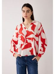 More & More Bluzka w kolorze czerwono-białym rozmiar: 38. Czerwone bluzki damskie More & More, bez wzorów, bez kołnierzyka, bez ramiączek. Za 205.93 zł.