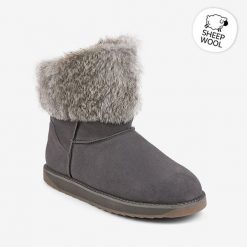 Kalosze zimowe damskie Coqui. Szare kalosze damskie Coqui, bez wzorów. Za 277.99 zł.