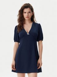 Tommy Jeans Sukienka letnia DW0DW20337 Granatowy Regular Fit. Niebieskie sukienki damskie Tommy Jeans, bez wzorów, z jeansu, bez ramiączek. Za 289.99 zł.