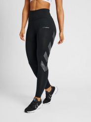 Damskie wysokie legginsy Hummel MT Paris. Czarne legginsy damskie Hummel, s, bez wzorów, z dżerseju. Za 269.50 zł.