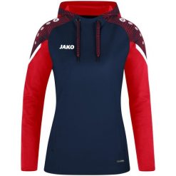 Damska bluza dresowa z kapturem Jako Performance. Czerwone bluzy damskie JAKO, na zimę, bez wzorów, z dresówki, z kapturem. W wyprzedaży za 235.00 zł.