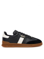 Polo Ralph Lauren Sneakersy Aera 804956688008 Czarny. Czarne obuwie sportowe damskie Polo Ralph Lauren, ze skóry, bez zapięcia. Za 509.99 zł.