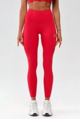 Damskie legginsy sportowe fitness Rough Radical Zoya Classic. Czerwone legginsy damskie ROUGH RADICAL, l, bez wzorów, z elastanu, z podwyższonym stanem, na fitness i siłownię. Za 135.92 zł.