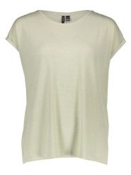 Vero Moda Koszulka w kolorze jasnozielonym rozmiar: XL. Zielone bluzki damskie Vero Moda, xl, bez wzorów, bez kołnierzyka, bez ramiączek. Za 56.79 zł.