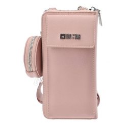 Różowa Torebka Big Star Damska Mała Saszetka. Czerwone listonoszki damskie Big Star Accessories, z aplikacjami, ze skóry ekologicznej. Za 149.00 zł.
