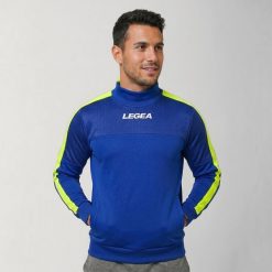 Kurtka Damasco do biegania Niebiesko-Zielona Fluorescencyjna. Niebieskie kurtki damskie LEGEA, s, bez wzorów, z bawełny, bez kaptura. Za 84.00 zł.