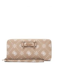 Guess Portfel Silia Slg SWGP98 90146 Beżowy. Brązowe portfele damskie Guess, z aplikacjami, ze skóry. Za 289.99 zł.