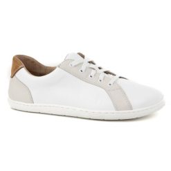 WASAK Półbuty damskie barefoot minimalistyczne skórzane 0743W białe. Białe półbuty damskie bez wzorów, ze skóry, bez obcasa, bez zapięcia. Za 484.00 zł.