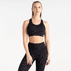 Swift II damski biustonosz sportowy. Brązowe biustonosze sportowe damskie Dare 2b, bez wzorów. W wyprzedaży za 89.99 zł.
