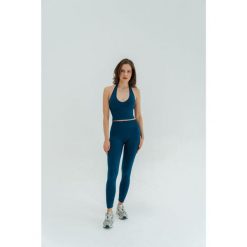 Legginsy modelujące do jogi Monoholi Malbu Evenings z wysokim stanem. Niebieskie bielizna korygująca MOONHOLI, bez wzorów. Za 359.00 zł.
