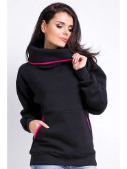 Awama Bluza w kolorze czarnym rozmiar: S/M. Czarne bluzy damskie Awama, m, bez wzorów, bez ramiączek. Za 109.78 zł.