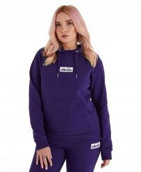 ELLESSE BLUZA DAMSKA Z KAPTUREM SPORTOWA KOLOR FIOLETOWY. Fioletowe bluzy damskie Ellesse, l, bez wzorów, z bawełny, z kapturem. Za 149.86 zł.