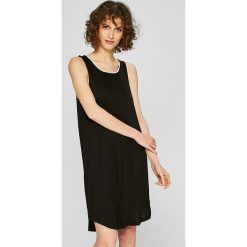 Dkny - Koszulka nocna. Szare koszule nocne i halki DKNY, z elastanu, z okrągłym kołnierzem. W wyprzedaży za 179.90 zł.