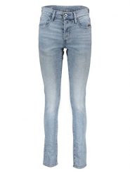 G-Star Dżinsy - Slim fit - w kolorze błękitnym rozmiar: W34/L30. Niebieskie jeansy damskie G-Star, z podwyższonym stanem. Za 319.22 zł.