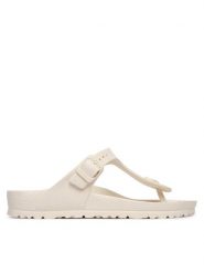 Birkenstock Japonki Gizeh Eva 1031278 Biały. Białe klapki damskie Birkenstock, bez wzorów, z syntetyku, bez obcasa, bez zapięcia. Za 209.99 zł.