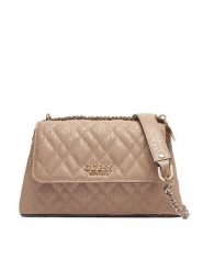 Guess Torebka Isemay HWGG96 28210 Beżowy. Brązowe listonoszki damskie Guess, z aplikacjami, ze skóry, bez dodatków. Za 639.99 zł.