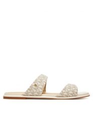 MICHAEL Michael Kors Klapki Jaida 40S5JDFS1B Écru. Klapki damskie MICHAEL Michael Kors, bez wzorów, ze skóry, bez obcasa, bez zapięcia. Za 419.99 zł.