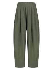 Sublevel Spodnie w kolorze khaki rozmiar: S/M. Brązowe spodnie materiałowe damskie Sublevel, bez wzorów, z materiału. Za 86.99 zł.