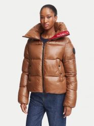 Save The Duck Kurtka zimowa D39370W LOVE21 Brązowy ciemny Regular Fit. Brązowe kurtki damskie Save the duck, na zimę, bez wzorów, z syntetyku, bez kaptura. Za 1,509.00 zł.