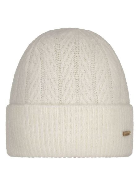 Barts Czapka "Calmela" w kolorze kremowym rozmiar: onesize. Brązowe czapki damskie Barts, z aplikacjami, z wełny. Za 161.34 zł.