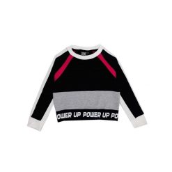 Bluza miękka na co dzień na siłownię. Czarne bluzy damskie LEONE 1947 APPAREL, bez wzorów, z bawełny, bez kaptura. W wyprzedaży za 89.72 zł.