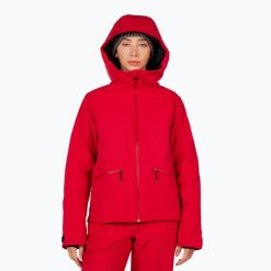 Kurtka narciarska damska Rossignol Rochrun Insulated. Czerwone kurtki damskie Rossignol, na zimę, bez wzorów, bez kaptura. Za 1,369.00 zł.