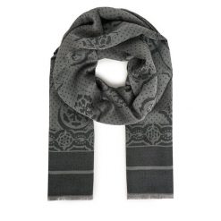 Chusta Guess. Szare chusty damskie Guess, z aplikacjami. Za 189.99 zł.