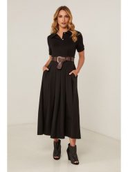 Joséfine Spódnica "Elook" w kolorze czarnym rozmiar: S. Czarne spódnice damskie Joséfine, s, bez wzorów, ze skóry, maxi. Za 138.70 zł.