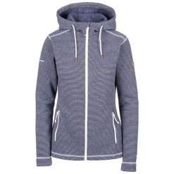 Bluza damska z kapturem Trespass Rootless. Niebieskie bluzy damskie Trespass, l, bez wzorów, z polaru, z kapturem. Za 263.99 zł.