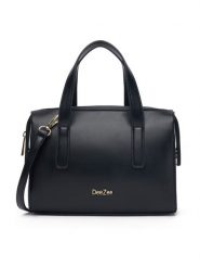 DeeZee Torebka DZE-S-011-07 Czarny. Czarne kuferki damskie DeeZee, bez wzorów, ze skóry, bez dodatków. Za 129.99 zł.