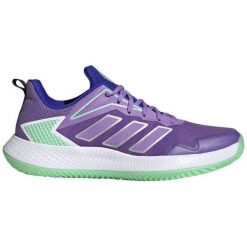 Buty sportowe adidas Defiant Speed Clay fioletowe damskie. Fioletowe obuwie sportowe casual damskie Adidas, z materiału, bez zapięcia. W wyprzedaży za 467.85 zł.