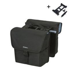 Torba tylna z poliestru Basil Go Mik 2.0 32L. Czarne torby sportowe BASIL, bez wzorów, z materiału. Za 366.70 zł.
