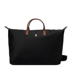 Torebka Tommy Hilfiger. Czarne shopper bag Tommy Hilfiger, bez wzorów, bez dodatków. Za 569.99 zł.