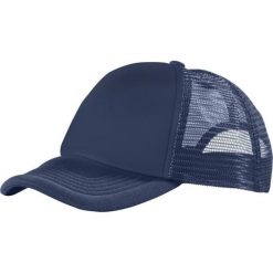 5panelowa Czapka Trucker. Niebieskie czapki z daszkiem damskie BULLET, bez wzorów. Za 25.99 zł.