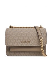 MICHAEL Michael Kors Torebka Claire 32R5GC7C1V Beżowy. Brązowe torebki wieczorowe damskie MICHAEL Michael Kors, bez wzorów, ze skóry, bez dodatków. Za 899.99 zł.