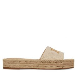 Espadryle LAUREN RALPH LAUREN. Brązowe espadryle damskie Lauren Ralph Lauren, bez wzorów, bez obcasa. Za 379.99 zł.