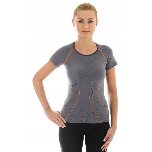 Koszulka damska Brubeck ATHLETIC jasny szary S SS10230. Szare koszulki damskie Brubeck, s, bez wzorów, bez kołnierzyka, bez ramiączek. Za 94.99 zł.