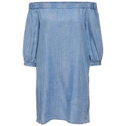 Only Sukienka Damska Janice Off Shoulder Dnm Sukienka Qyt Light Blue Denim (Rozmiar 36). Niebieskie sukienki damskie marki Only, z denimu. W wyprzedaży za 124.00 zł.