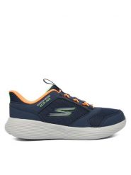 Skechers Sneakersy Go Run 400 V2 403899L NVOR Granatowy. Niebieskie buty sportowe chłopięce Skechers, z materiału, bez zapięcia. Za 159.20 zł.