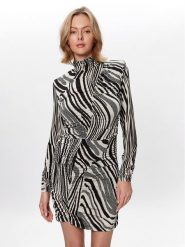 Gestuz Sukienka codzienna Oda 10906613 Czarny Slim Fit. Czarne sukienki damskie Gestuz, bez wzorów, z wiskozy, bez ramiączek. Za 389.99 zł.
