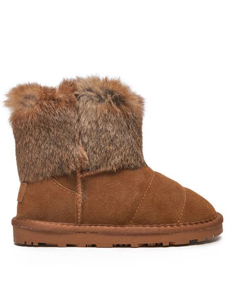 Patrizia Pepe Śniegowce PJ941.24 S Brązowy. Brązowe kozaki dziewczęce Patrizia Pepe, bez wzorów, ze skóry, bez obcasa, bez zapięcia. Za 279.99 zł.