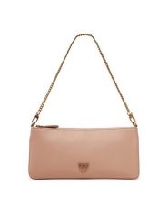 PINKO Torebka Horizontal Flat AI 24-25 102747 A20F Różowy. Czerwone torebki wieczorowe damskie Pinko, bez wzorów, ze skóry, bez dodatków. Za 419.99 zł.
