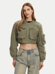 ONLY Kurtka bomber Saga 15336303 Zielony Regular Fit. Zielone kurtki damskie Only, m, bez wzorów, z syntetyku, bez kaptura. Za 139.99 zł.