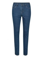 Kaffe Dżinsy "Vicky" - Skinny fit - w kolorze niebieskim rozmiar: 40. Niebieskie jeansy damskie Kaffe, z podwyższonym stanem. Za 61.31 zł.