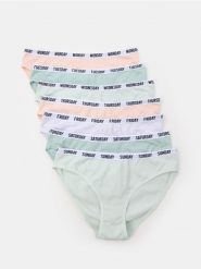 Majtki typu figi 7 pack - wielobarwny. Figi Sinsay, bez wzorów. Za 35.99 zł.